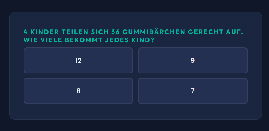 Beispiel-Aufgabe Sachaufgaben