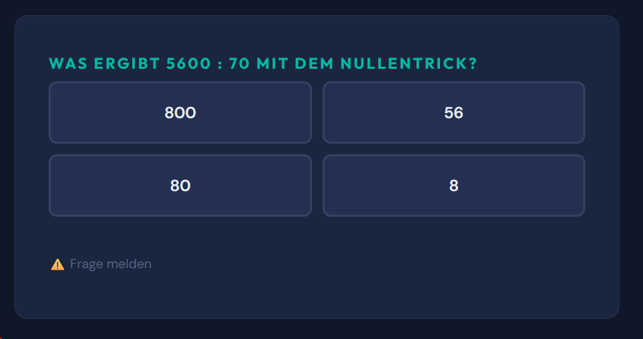 Beispiel-Aufgabe Schriftlich dividieren - durch Zehner (Langform)