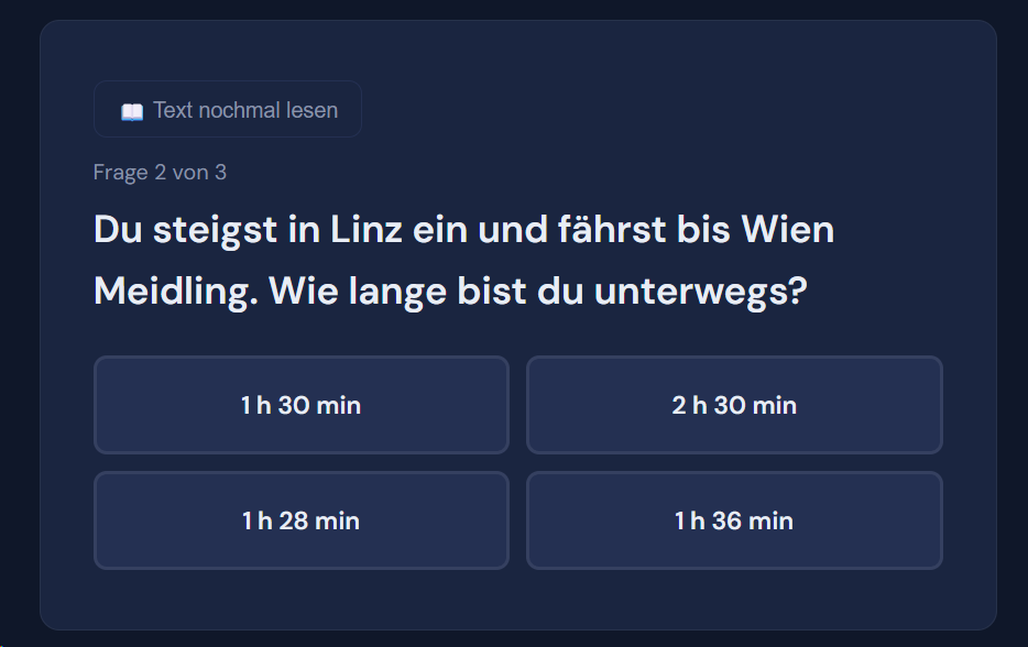 Beispiel-Aufgabe Zeit